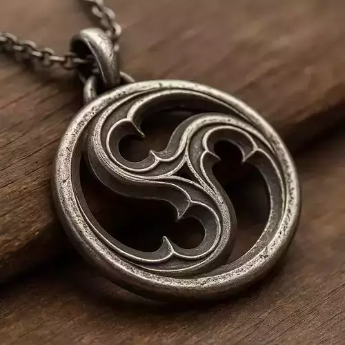 Triskelion Celtic Gothic Pendant