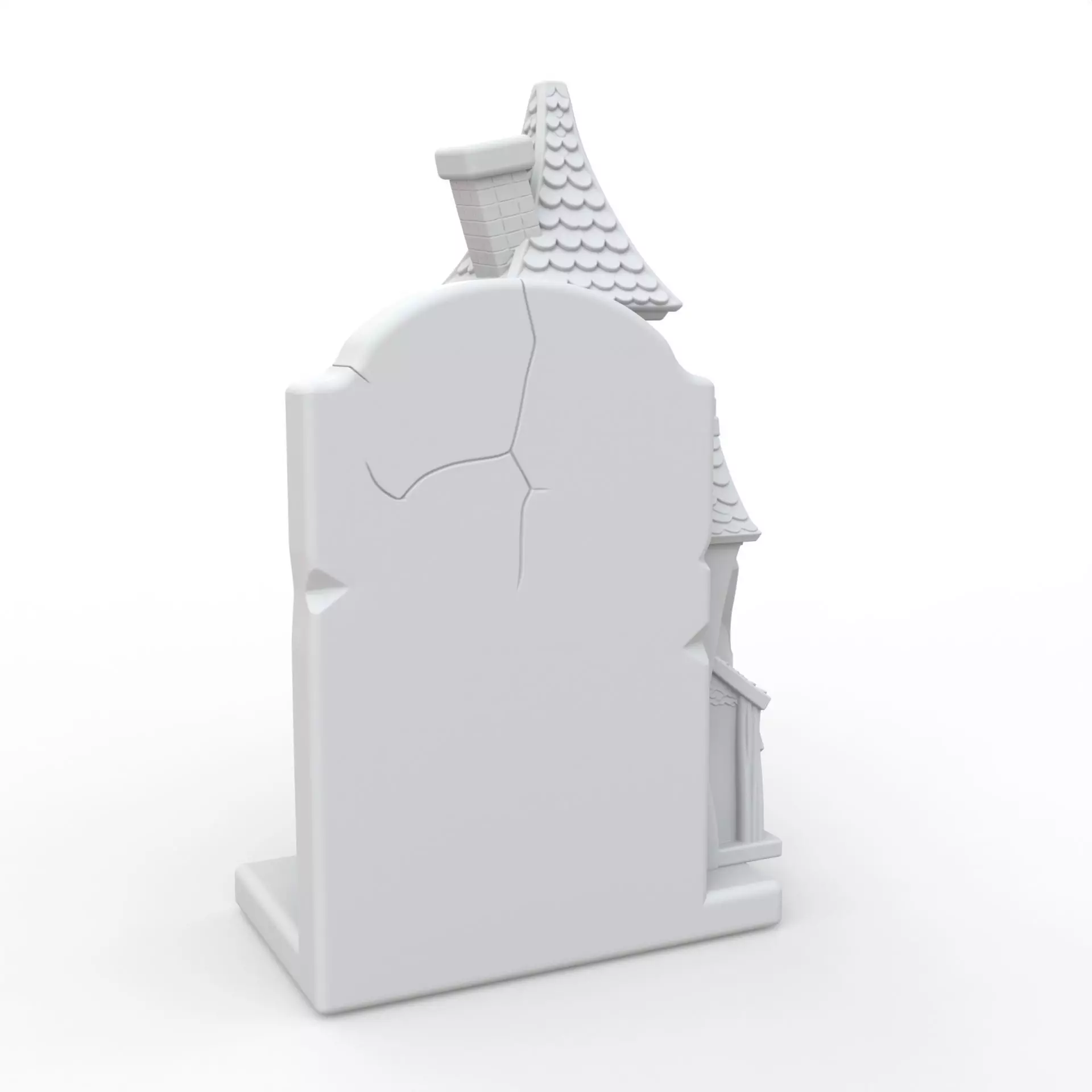 Haunted House Book Holder 3D Print Model 3D print model_3