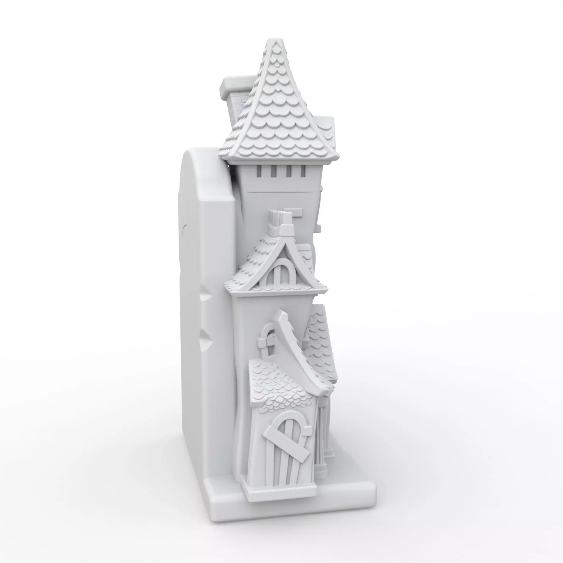 Haunted House Book Holder 3D Print Model 3D print model_5