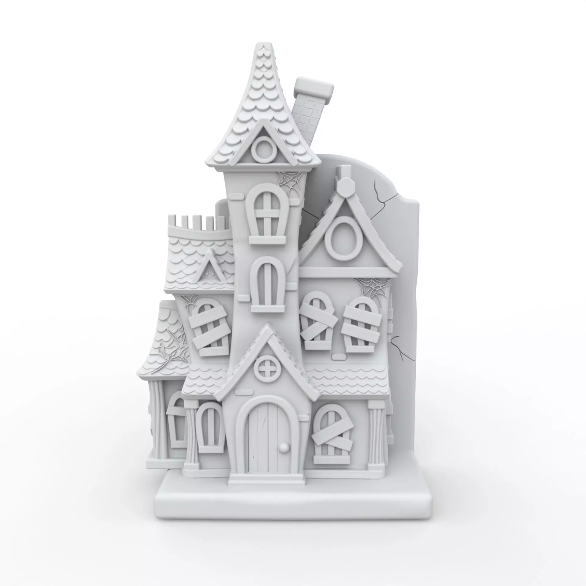 Haunted House Book Holder 3D Print Model 3D print model_0