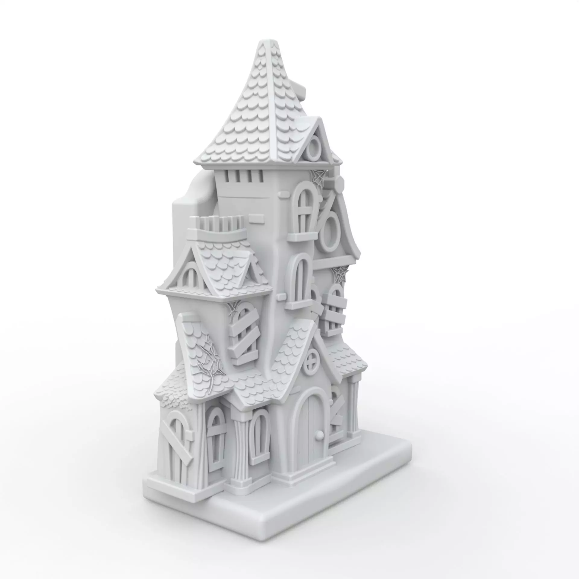 Haunted House Book Holder 3D Print Model 3D print model_6