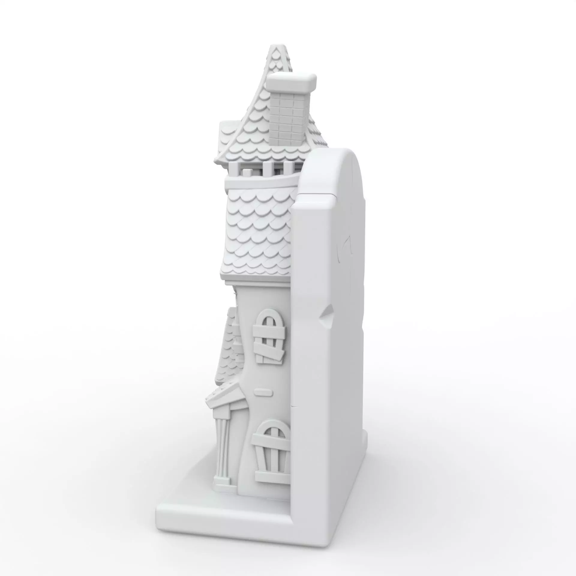 Haunted House Book Holder 3D Print Model 3D print model_2
