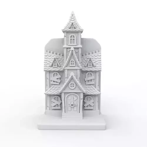 Haunted House Book Holder 3D Print Model