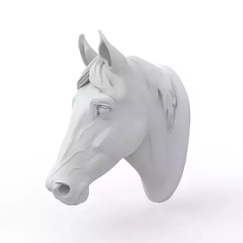 Horse Head 3D Print Model