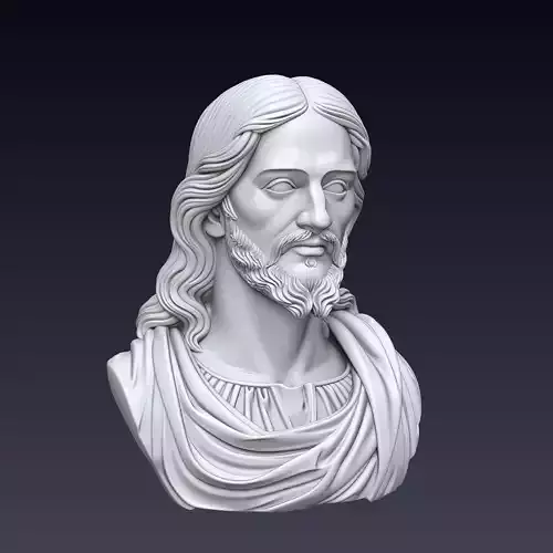 Jesus Bust 3D Print Model