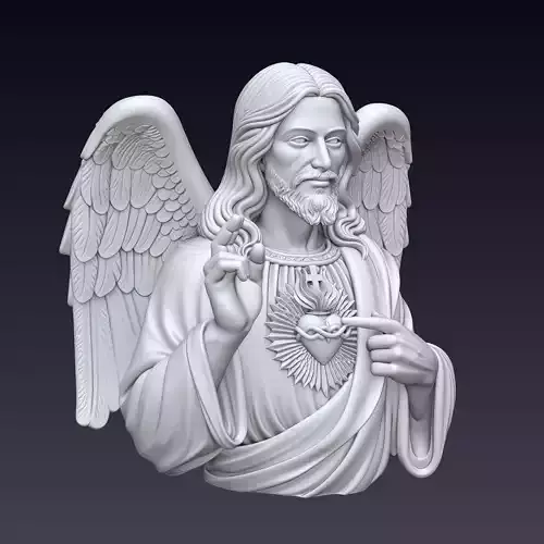 Jesus Bust 3D Print Model