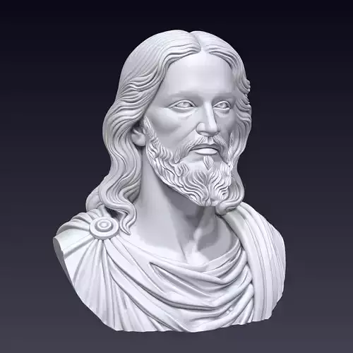 Jesus Bust 3D Print Model