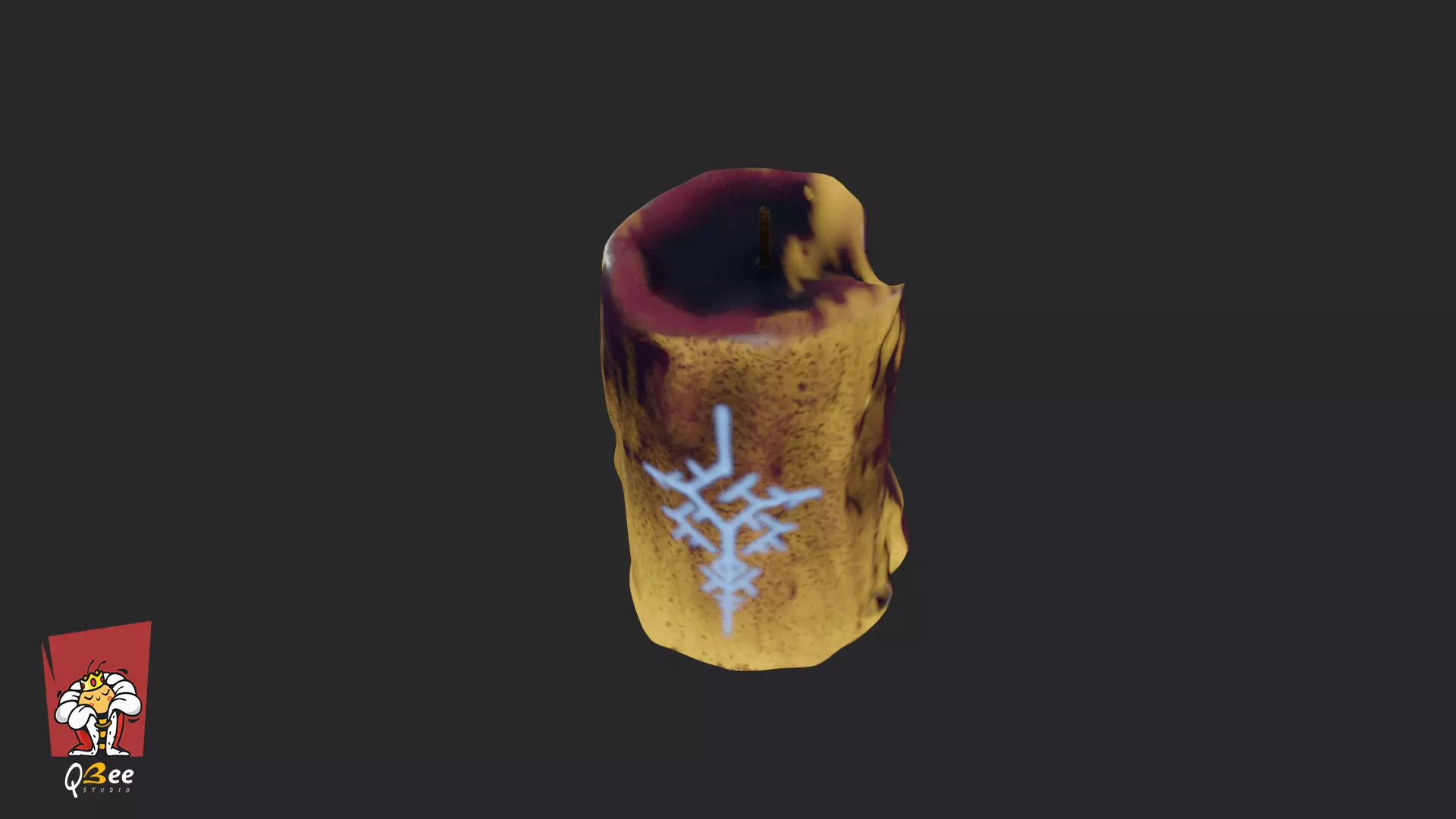 Stylized Ceremonial Candle Multiple Asset Low-poly 3D model_6