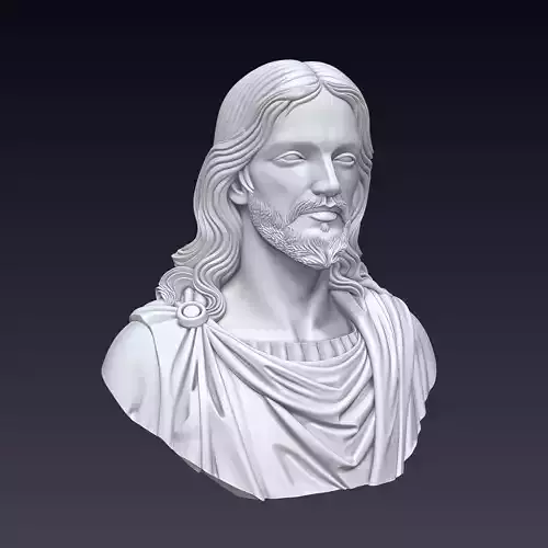 Jesus Bust 3D Print Model