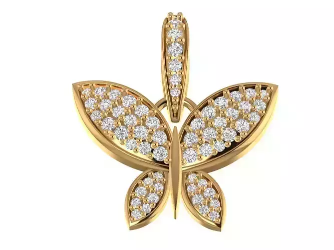 ButterFly Diamond Pendant