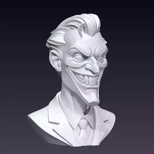 Joker Bust 3D Print Model