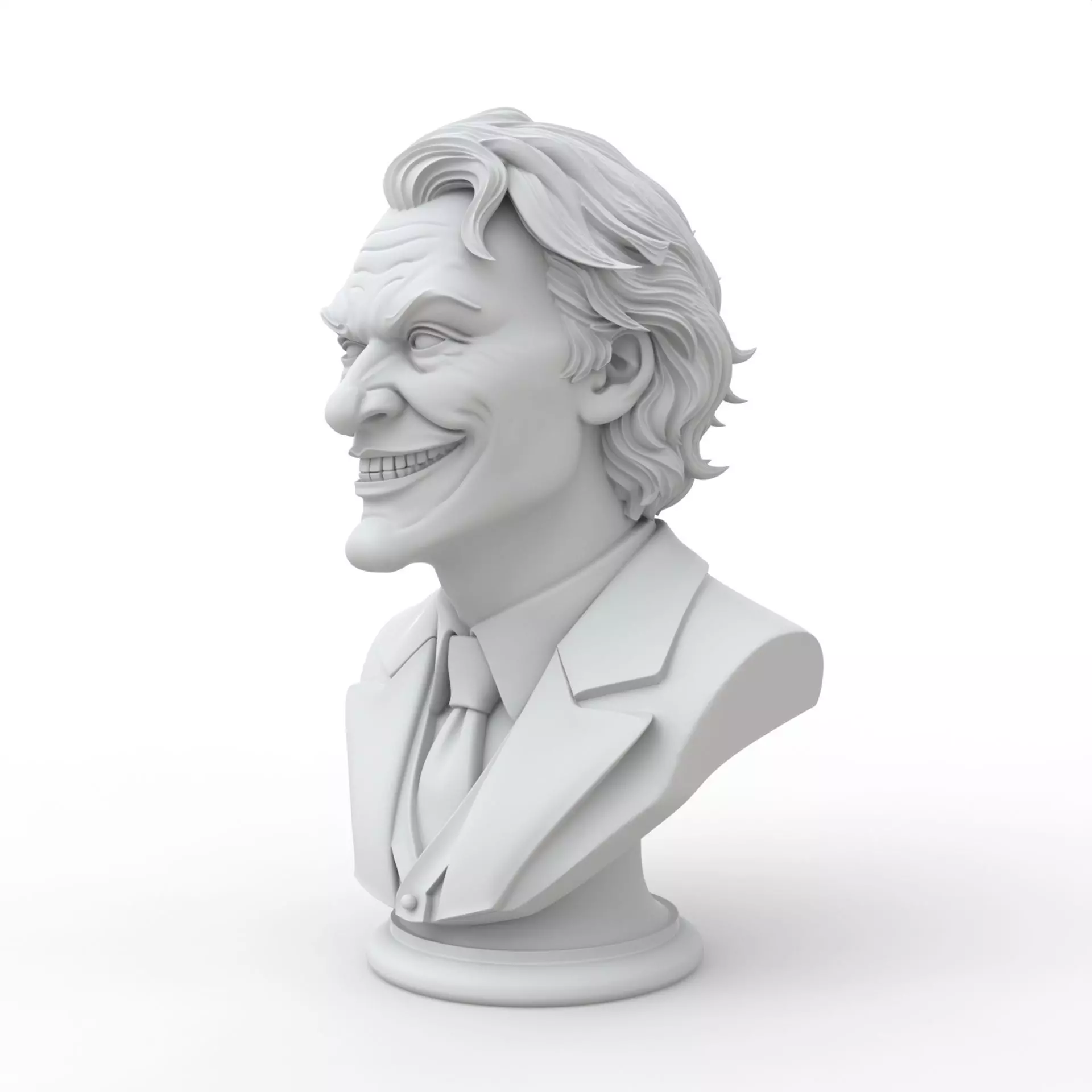 Joker Bust 3D Print Model 3D print model_1