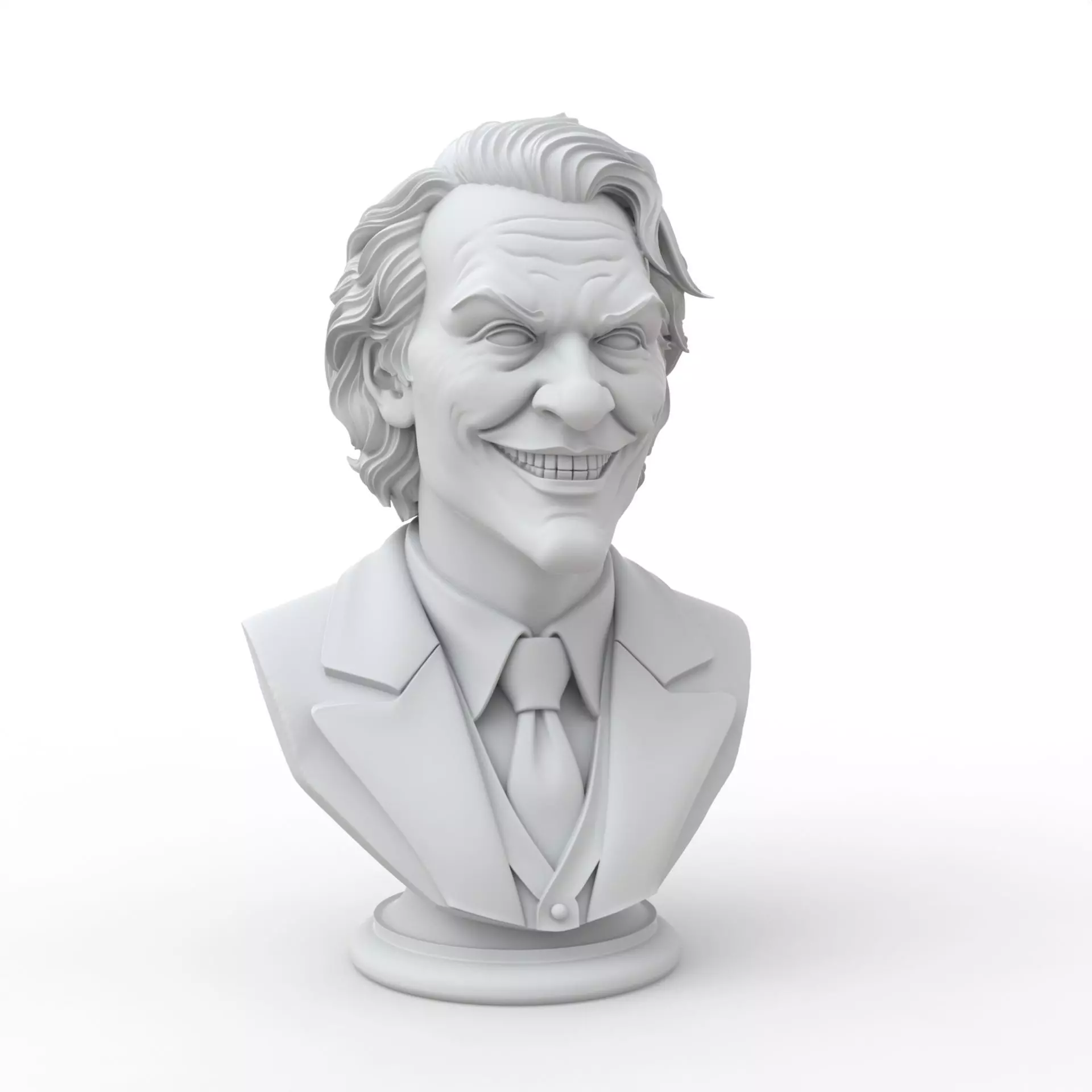 Joker Bust 3D Print Model 3D print model_6