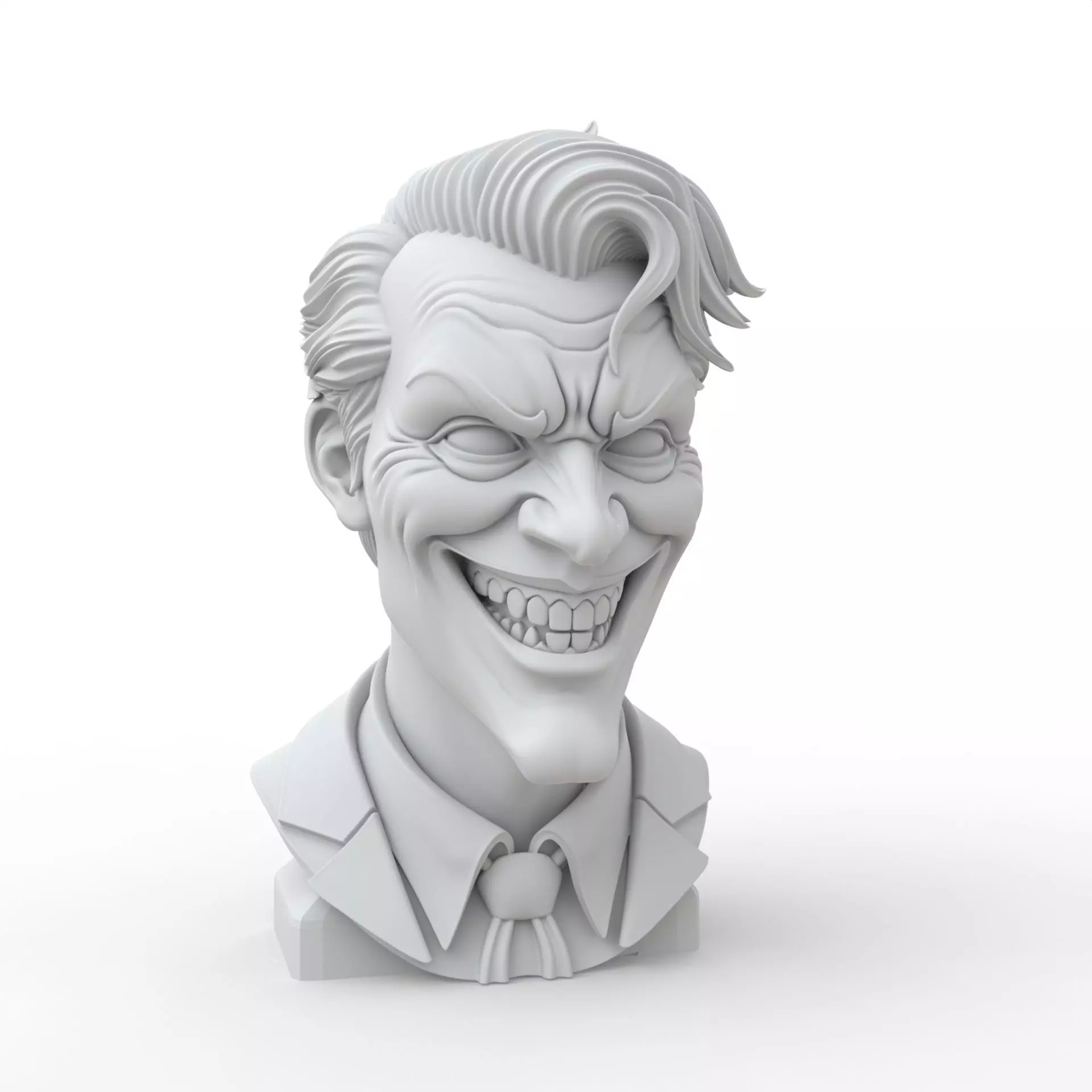 Joker Bust 3D Print Model 3D print model_6
