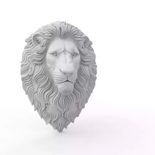 Lion Head 3D Print Model