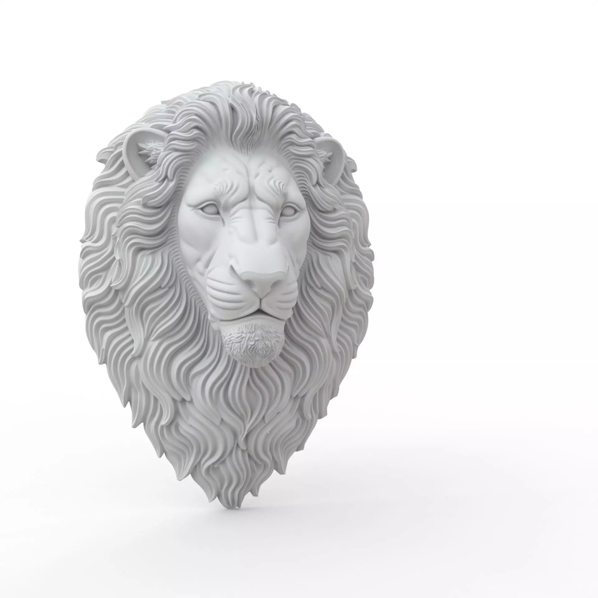 Lion Head 3D Print Model 3D print model_0