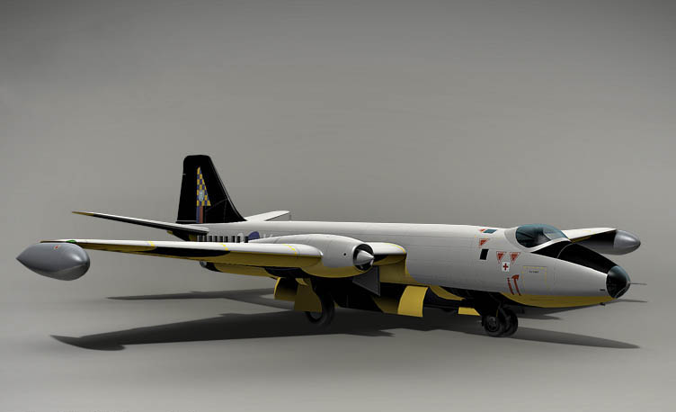 English Electric Canberra B2 3D model