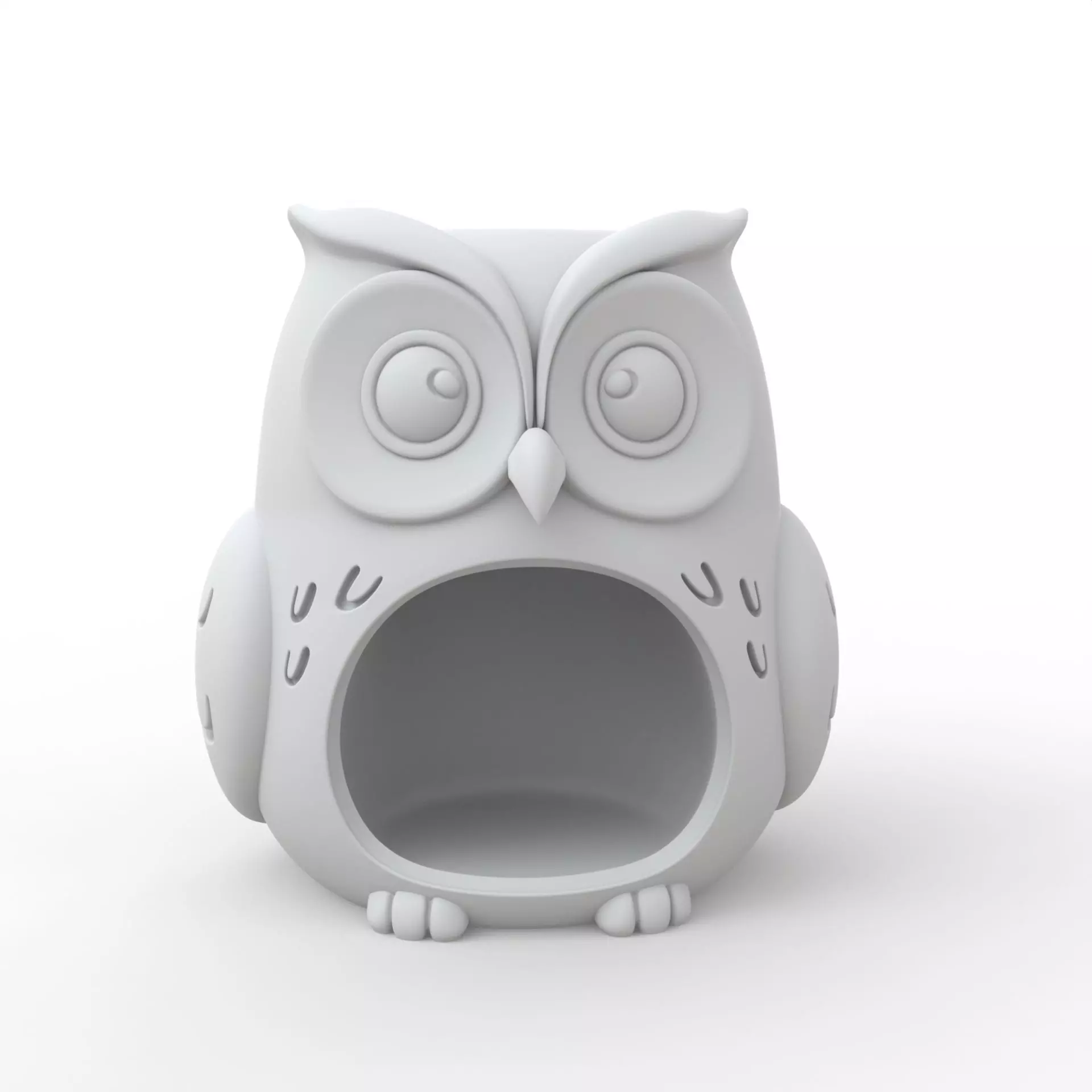 Owl Candle Holder 3D Print Model 3D print model