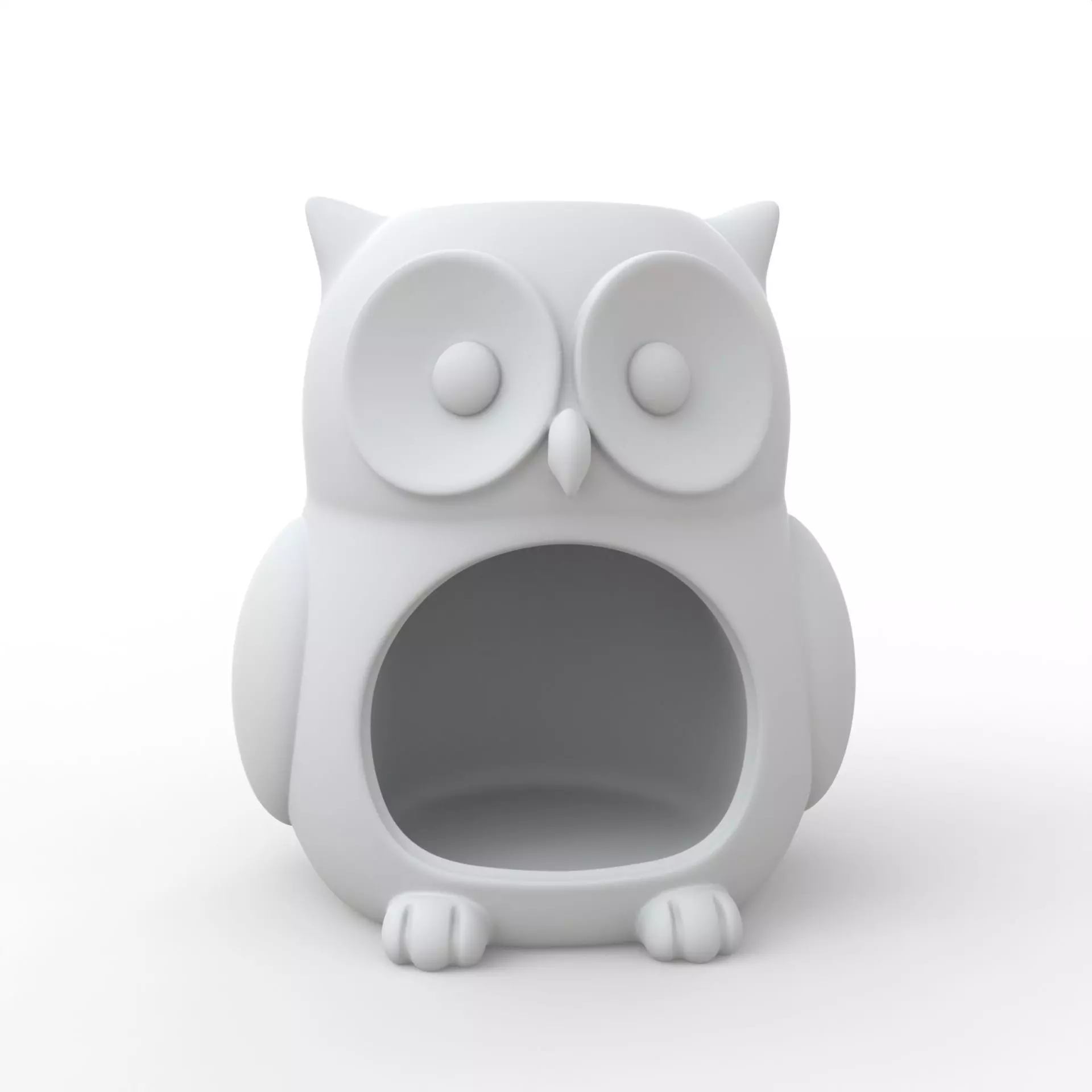 Owl Candle Holder 3D Print Model 3D print model