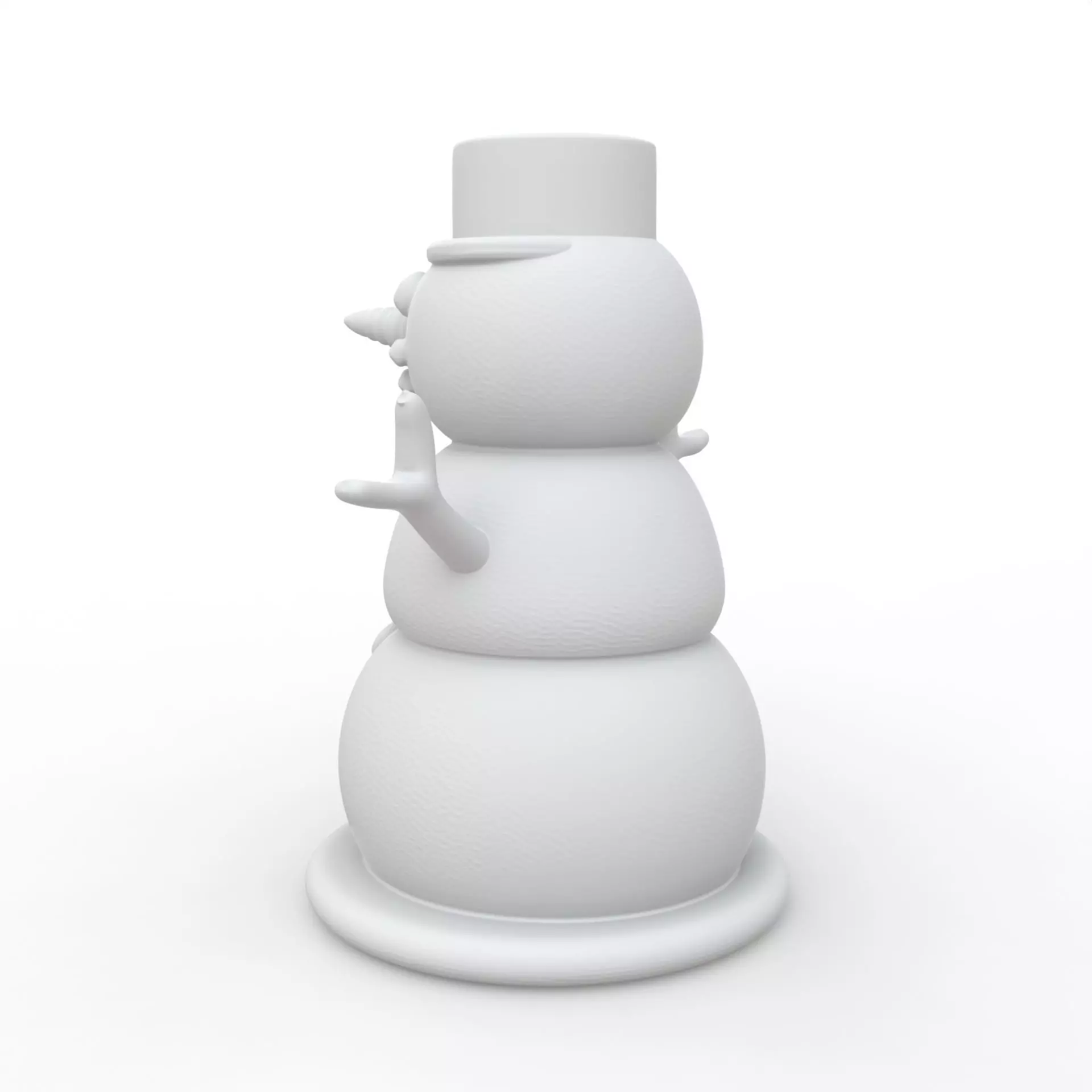 Snowman 3D Print Model 3D print model_2
