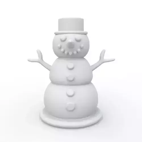 Snowman 3D Print Model