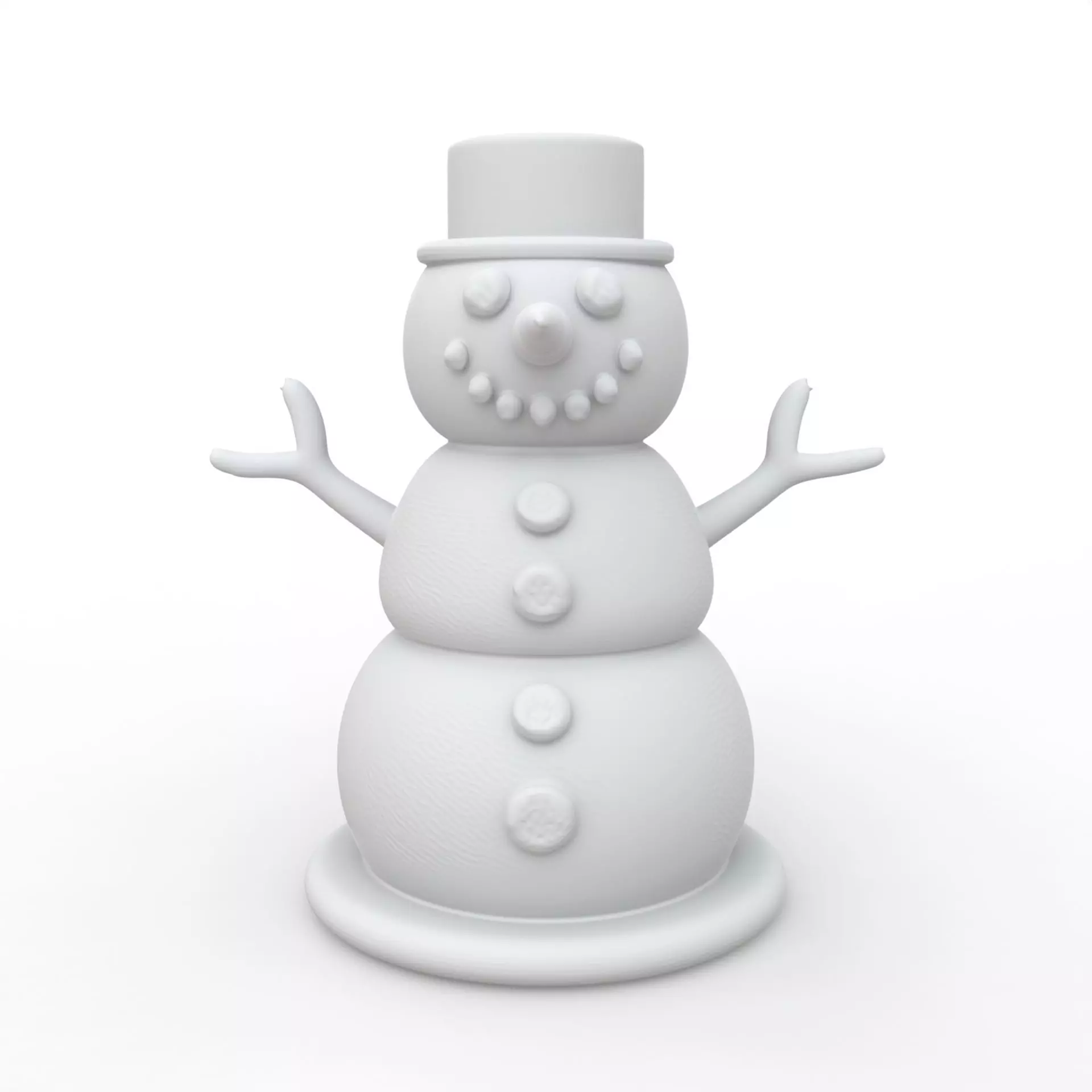 Snowman 3D Print Model 3D print model_0