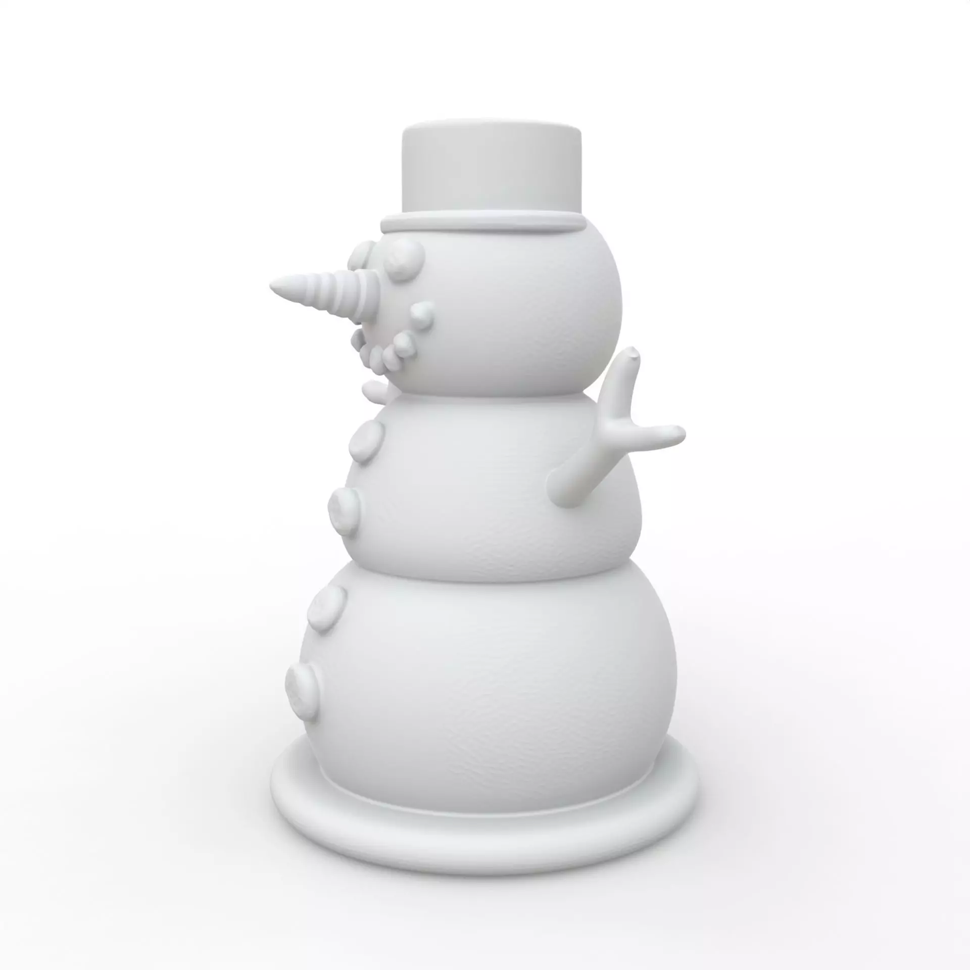Snowman 3D Print Model 3D print model_1