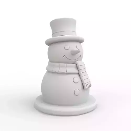 Snowman 3D Print Model