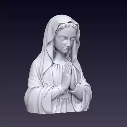 Virgin Mary 3D Print Model