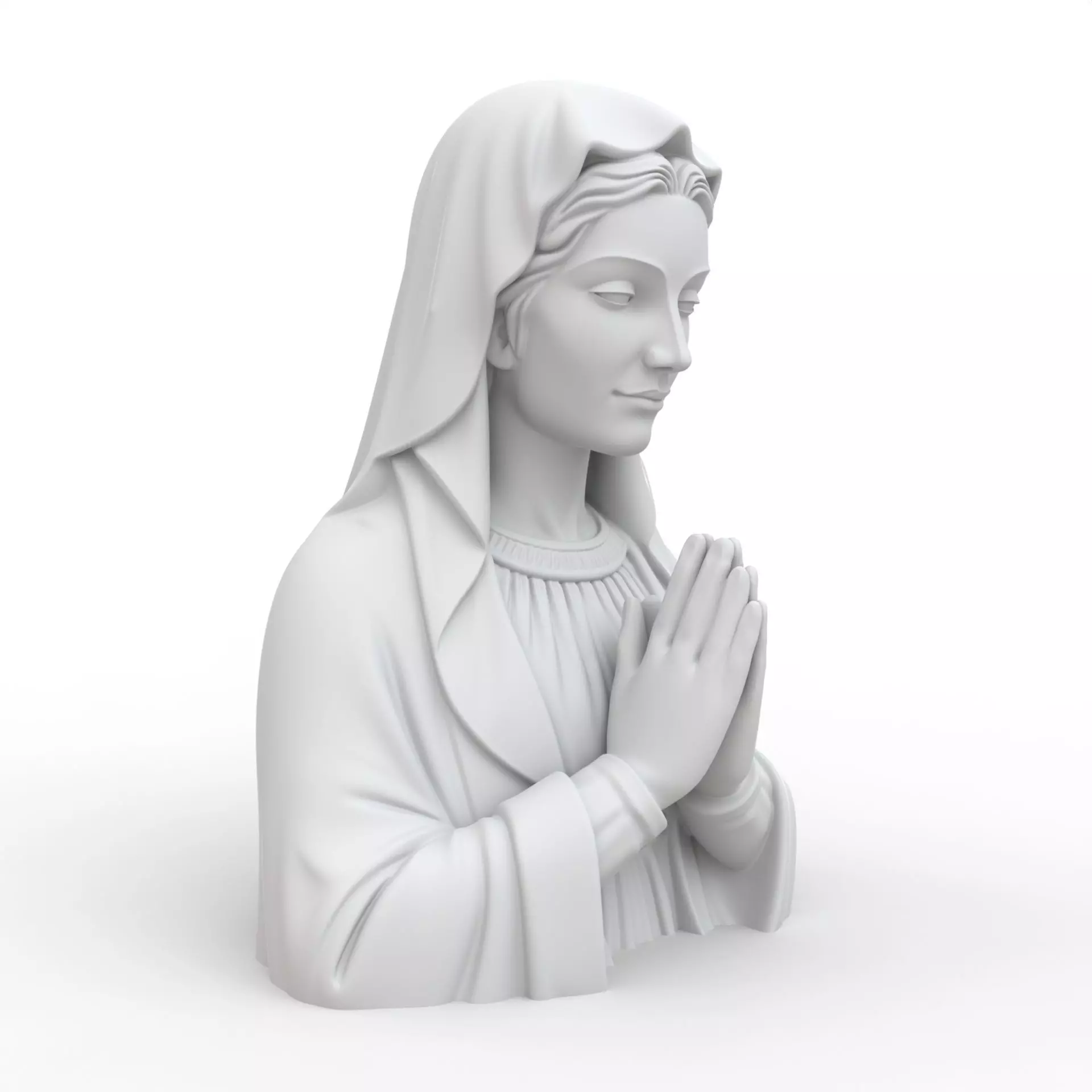 Virgin Mary 3D Print Model 3D print model_6