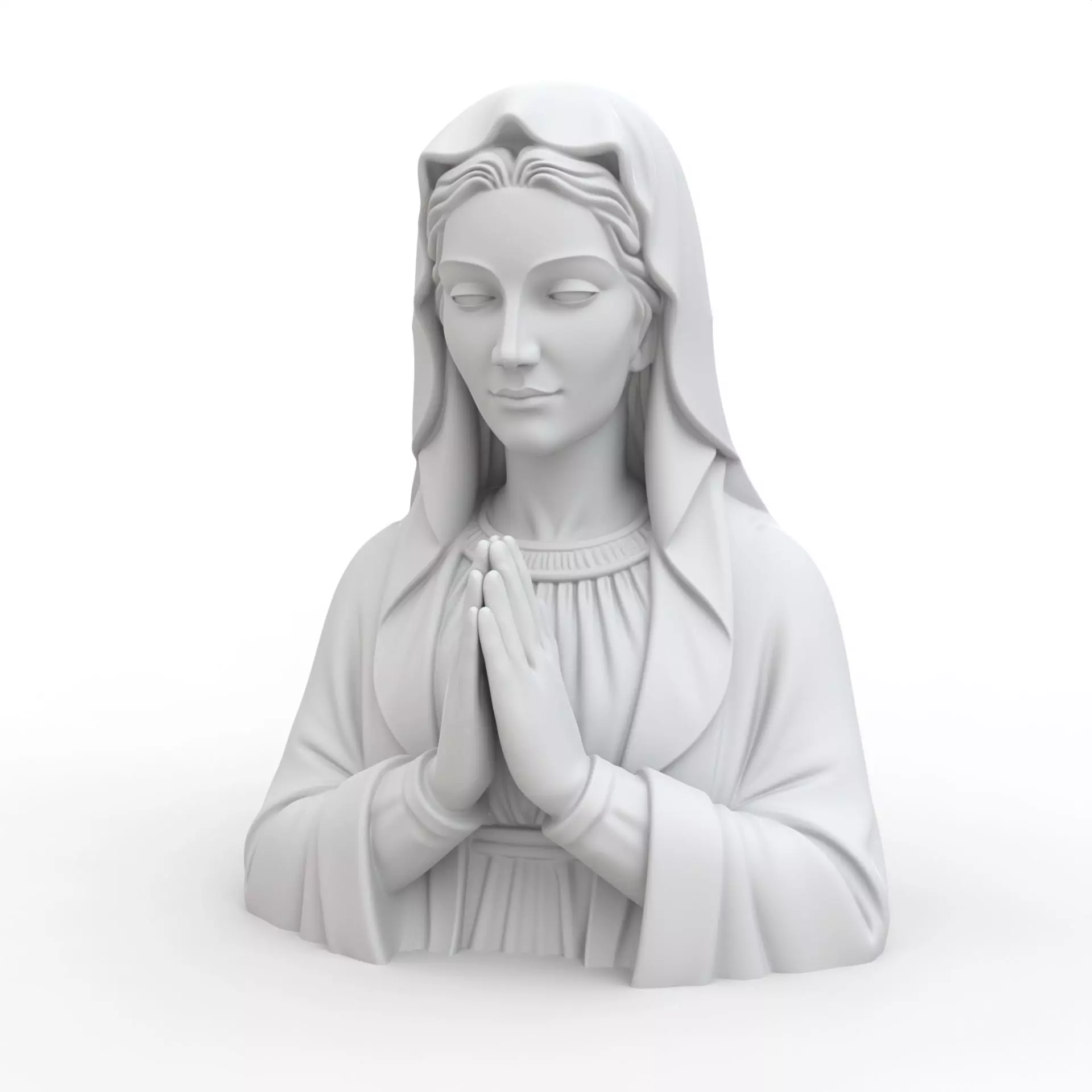 Virgin Mary 3D Print Model 3D print model_1