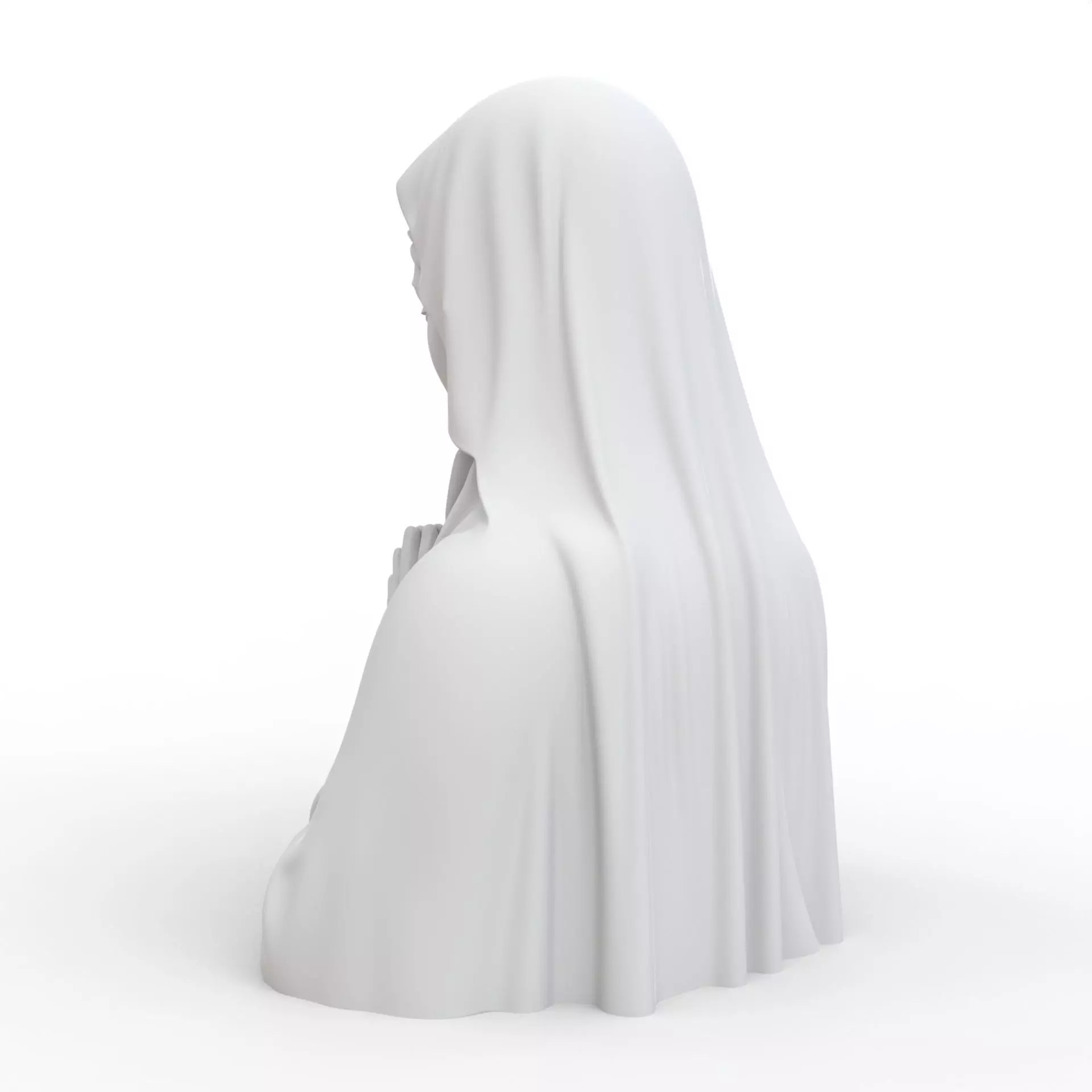 Virgin Mary 3D Print Model 3D print model_3