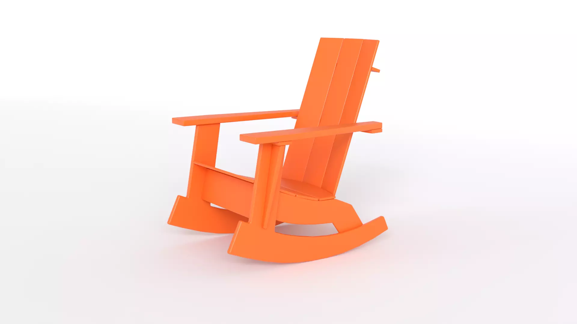 Adirondack Rocker recyclable 3D model_1