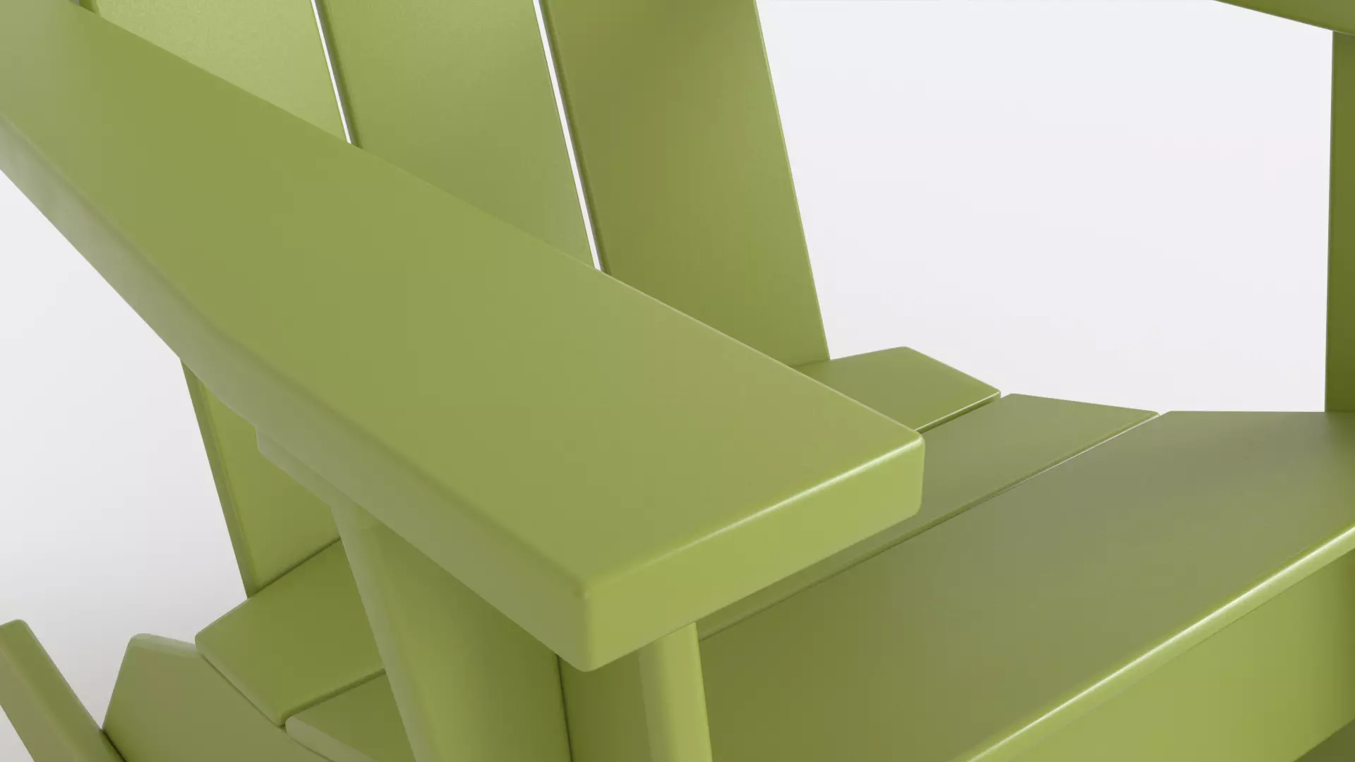 Adirondack Rocker recyclable 3D model_10