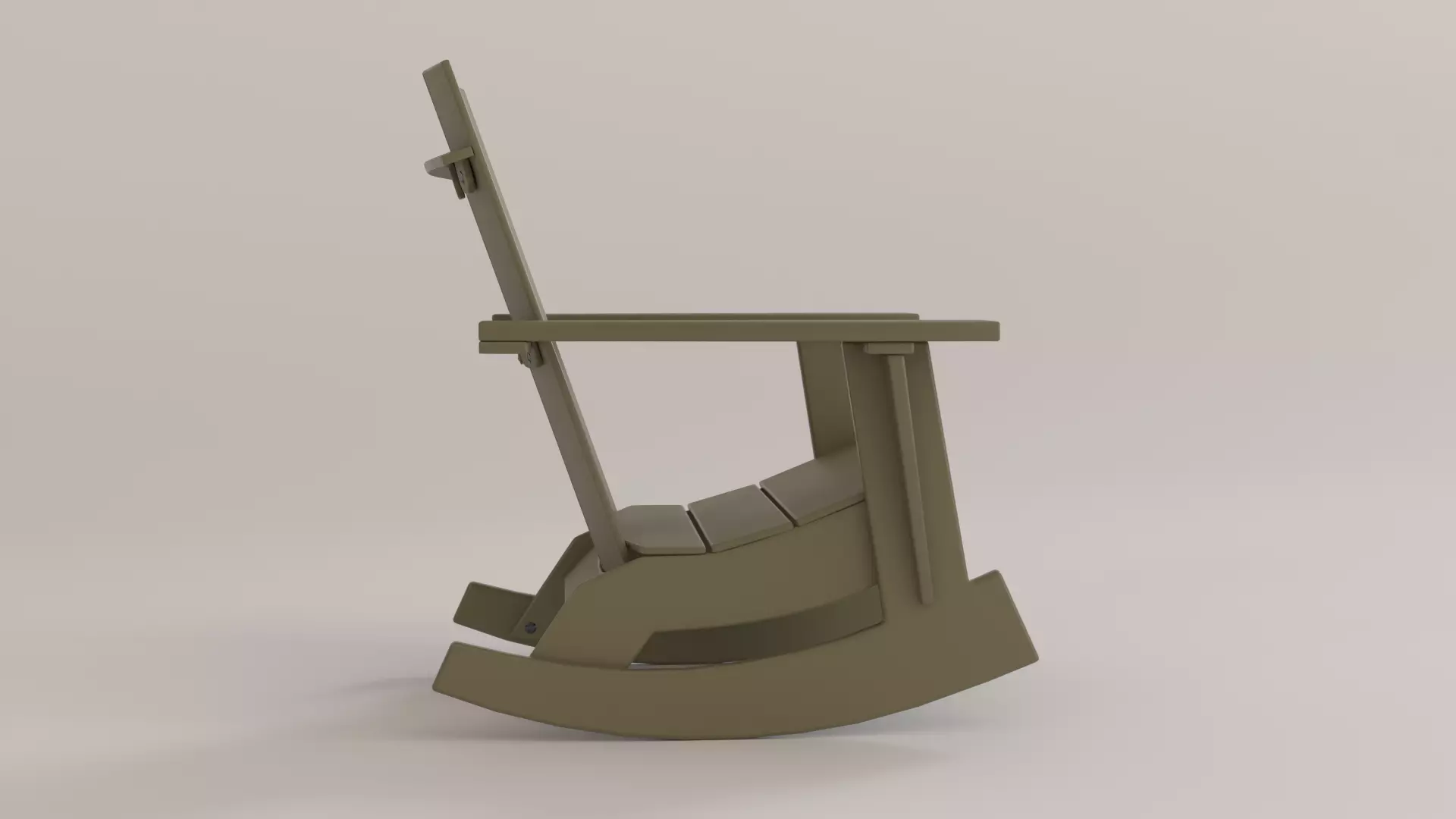 Adirondack Rocker recyclable 3D model_13