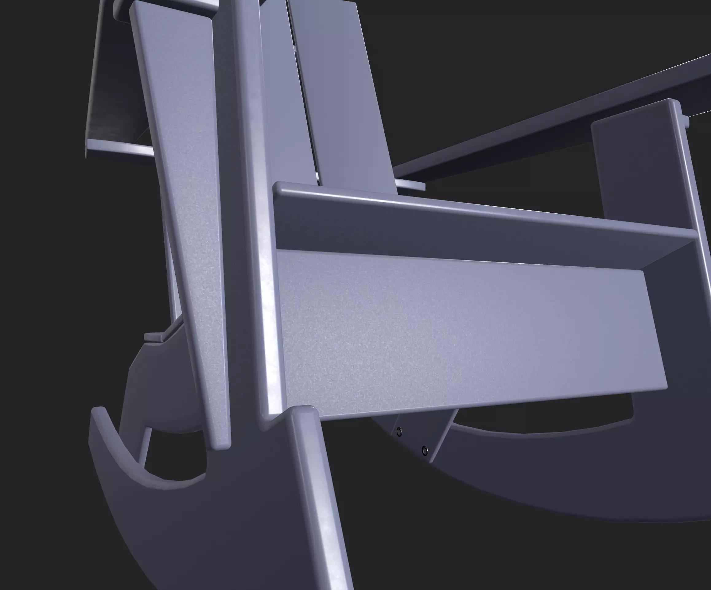 Adirondack Rocker recyclable 3D model_5