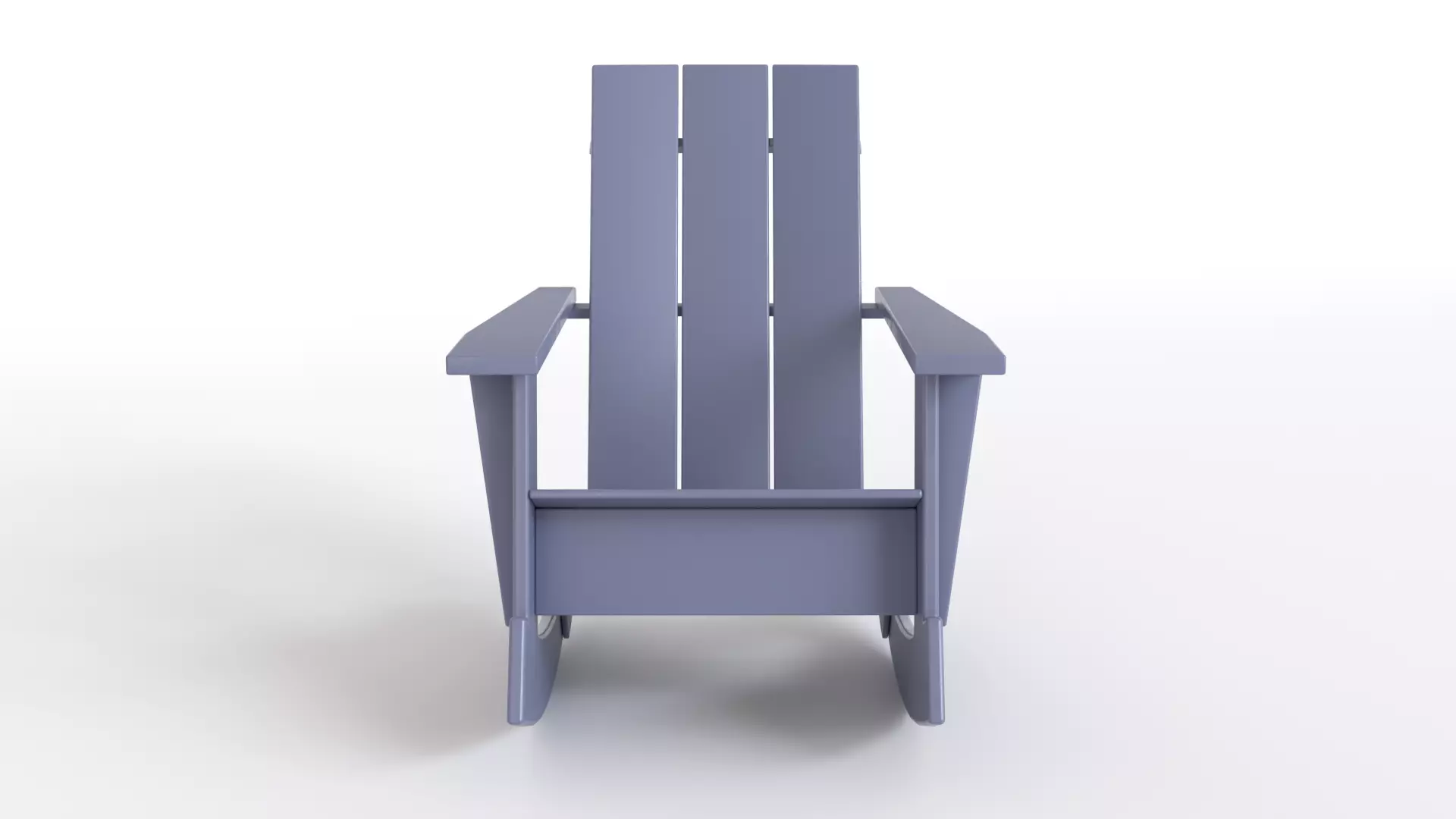 Adirondack Rocker recyclable 3D model_3