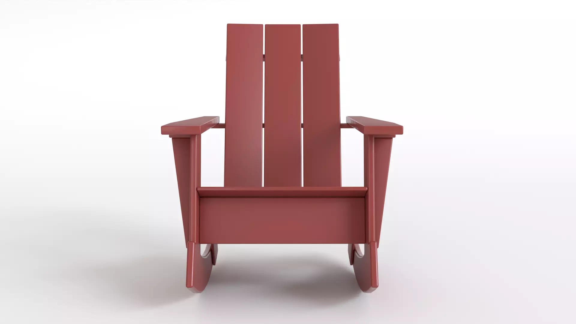 Adirondack Rocker recyclable 3D model_0