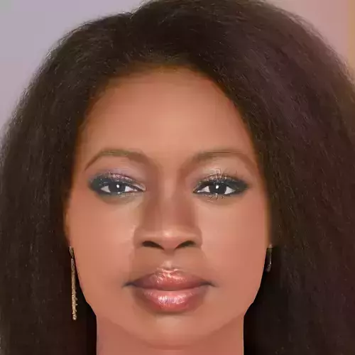 Danai Gurira Head - No Hair - Low poly head for game