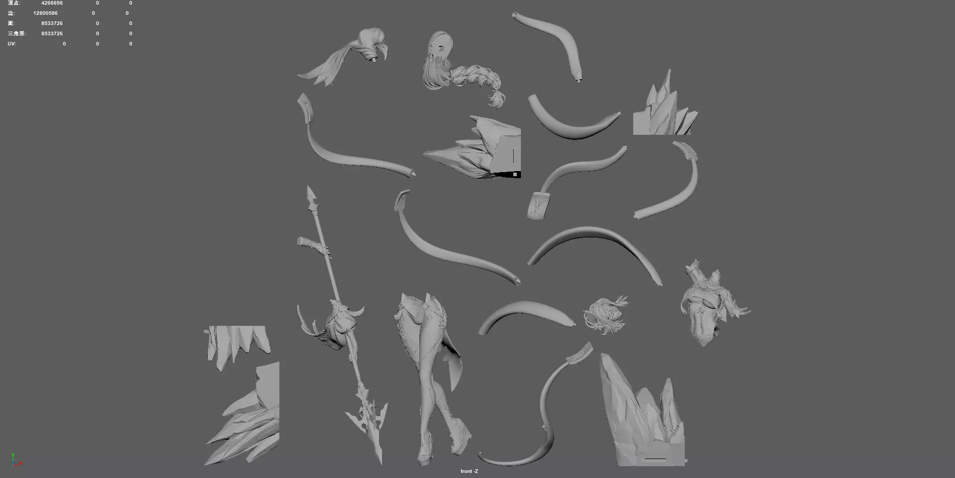 Fatestay Night Altoira 3D print model_11