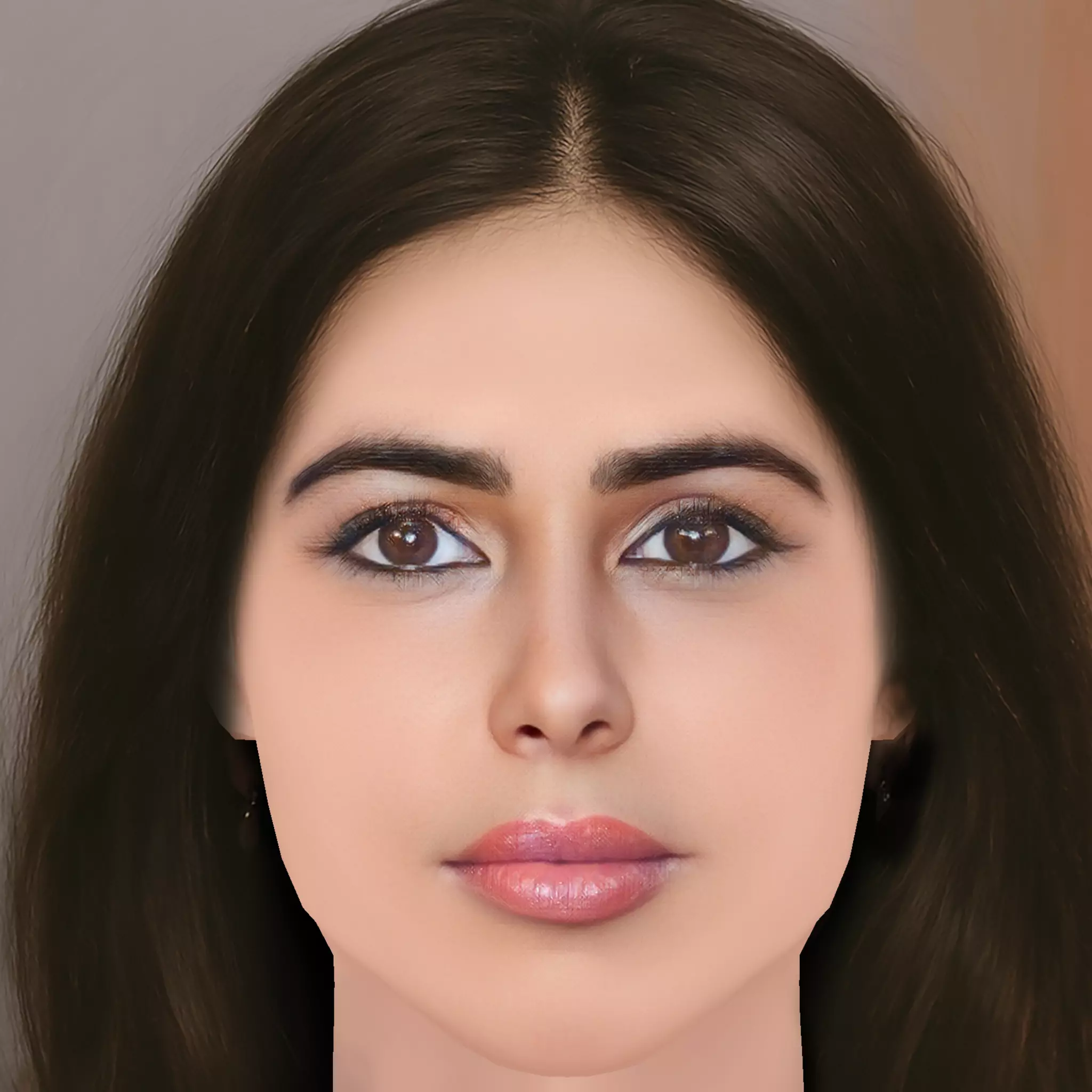 Daniella Pick Head - No Hair - Low poly head for game Low-poly 3D model