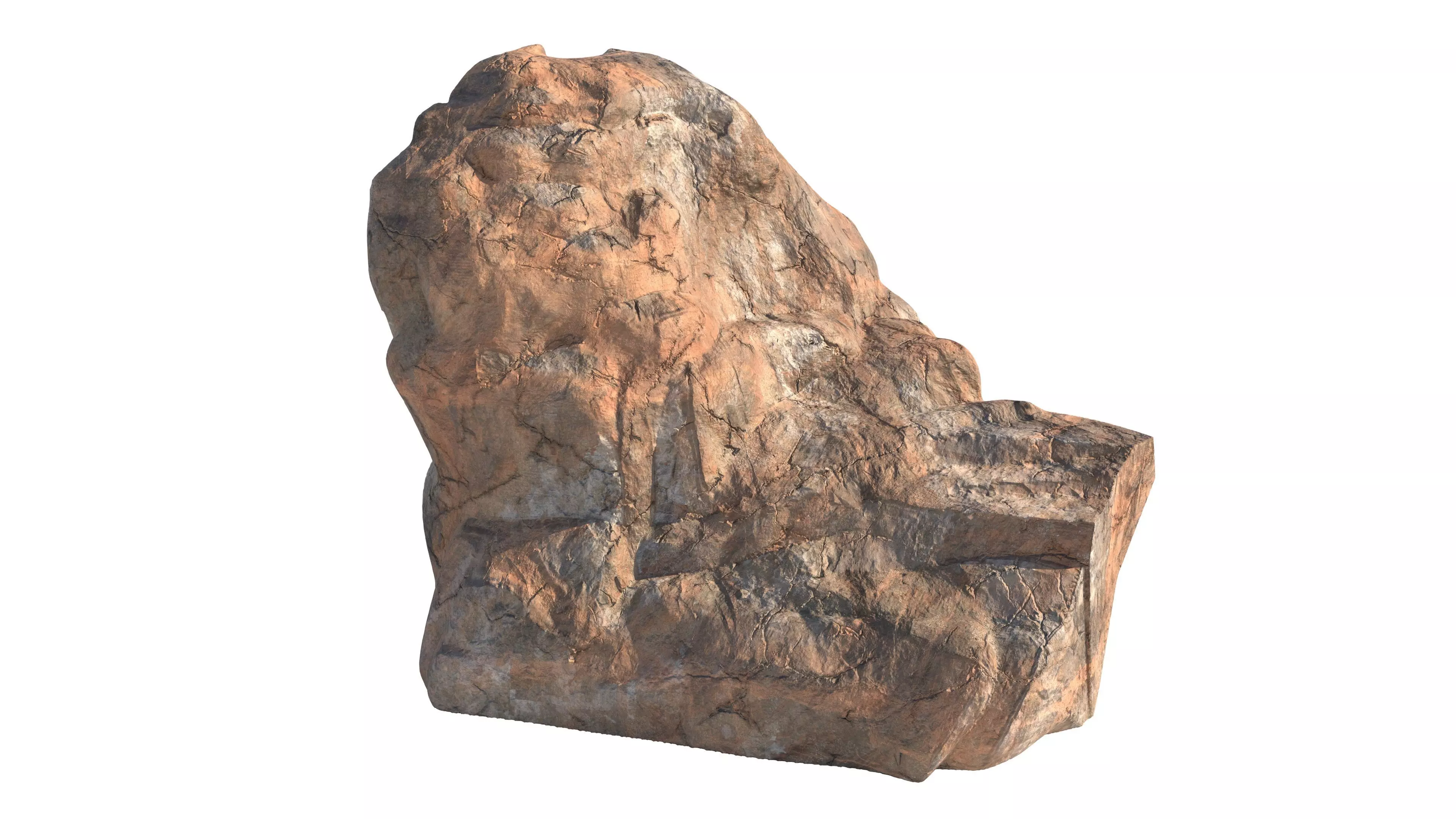 Red cliff stone 3D model