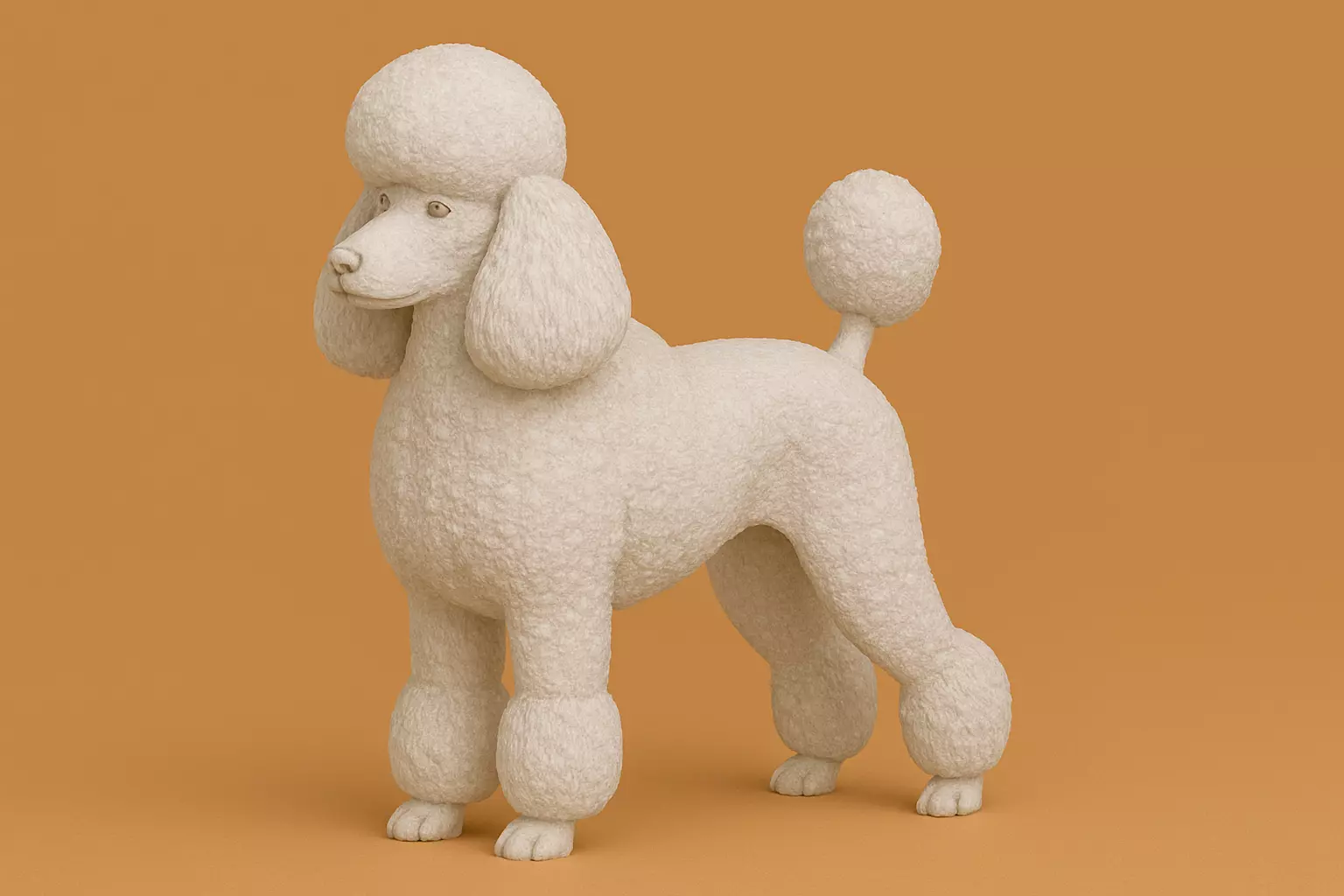 Poodle Continental 3D print model_0