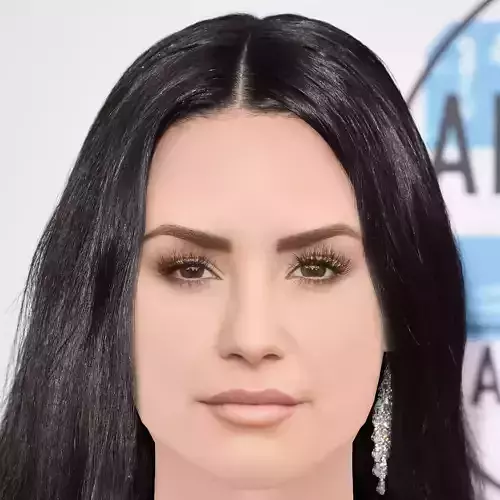 Demi Lovato Head - No Hair - Low poly head for game