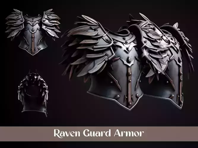 Stylized Viking Armor - Raven Guard