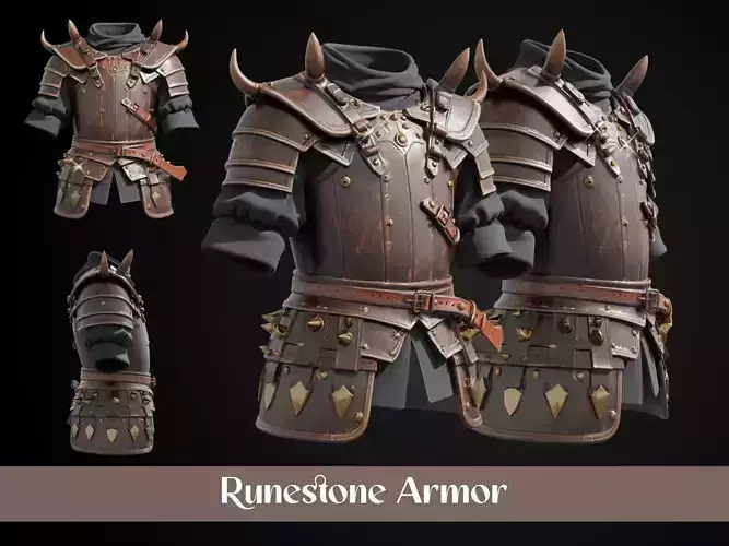 Stylized Viking Armor - Runestone