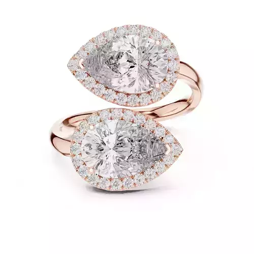  Pear Diamond Solitaire Ring