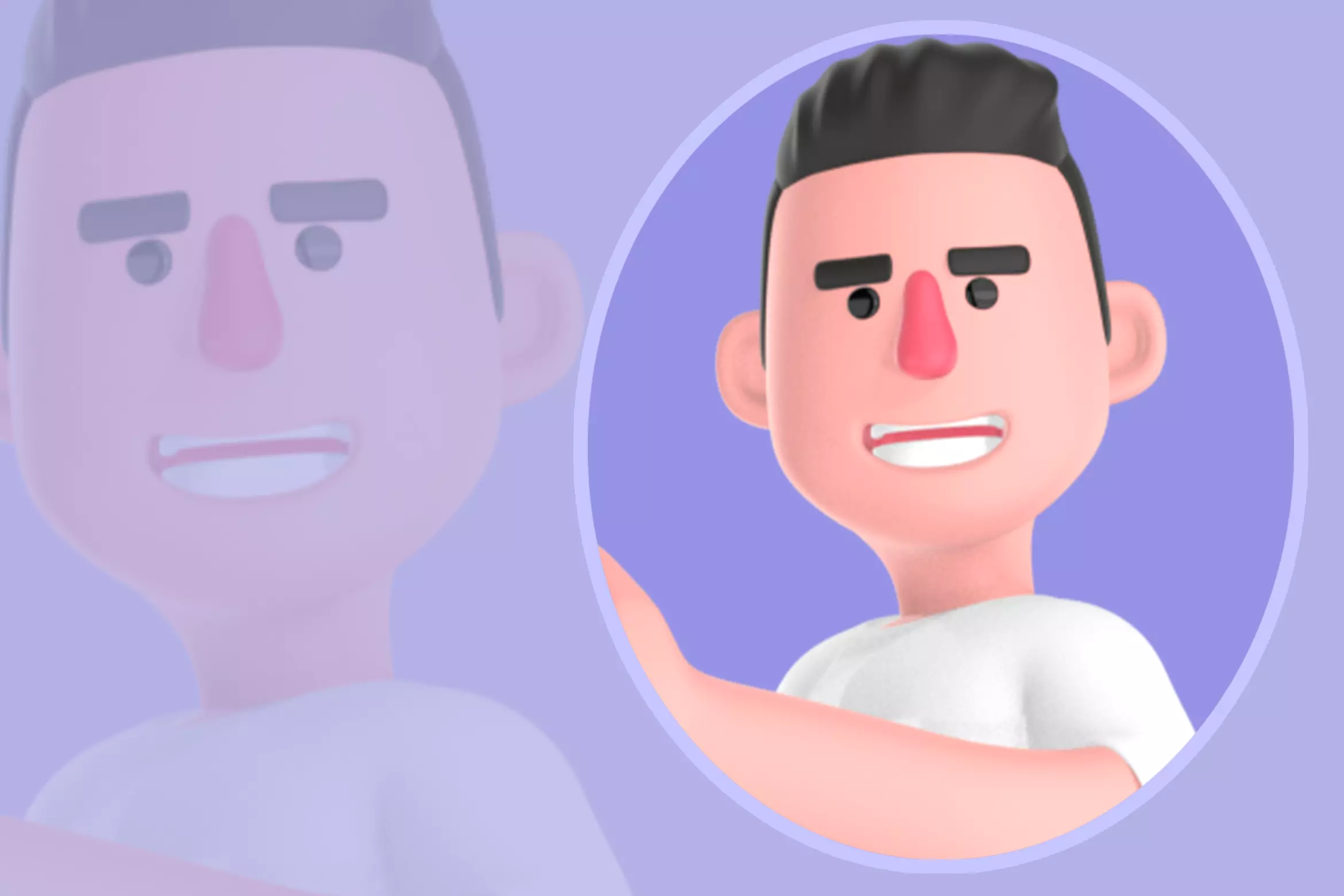 Stylized 3D Male Photographer Moving Forward - Cartoon Character 3D model_0