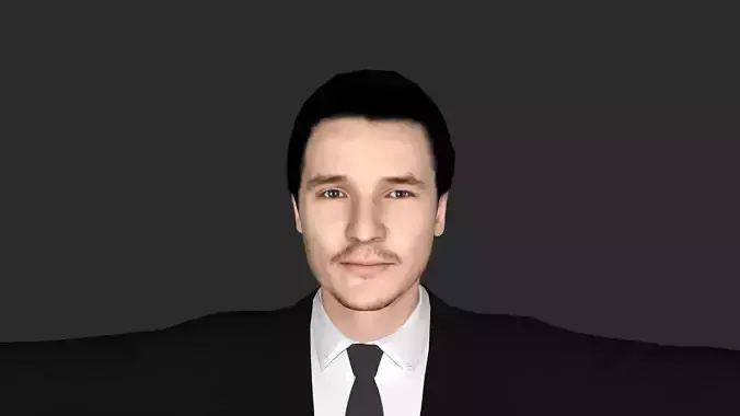 Pedro Pascal Hyper Realistic Full Body Fully Rigged