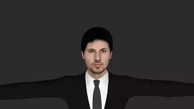 Pavel durov Hyper Realistic Full Body Fully Rigged